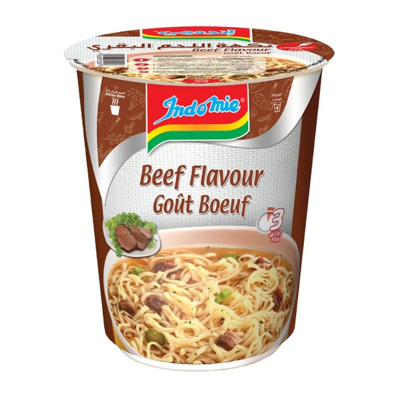 Indomie Instant Noodles Beef Flavour Pack 60g – إندومي فوري نودلز Beef Flavour عبوة 60 غرام