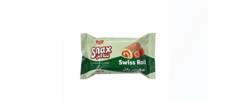 Snaz Swizz Roll with Strawberry (20 g) – Snaz Swizz Roll with فراولة (20 غرام)