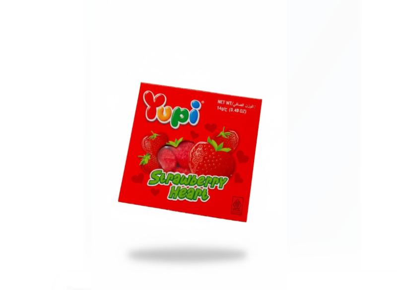 Yupi Strawberry Heart 14 g – Yupi فراولة Heart 14 غرام