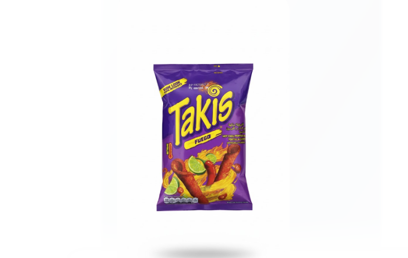 Takis Fuego Hot Chili Pepper & Lime Tortilla Chips – Takis Fuego حار Chili Pepper & Lime Tortilla شيبس