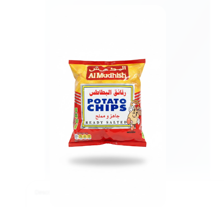 Al Mudhish Potato Chips Ready Salted 15g – Al Mudhish Potato شيبس Ready مملح 15 غرام