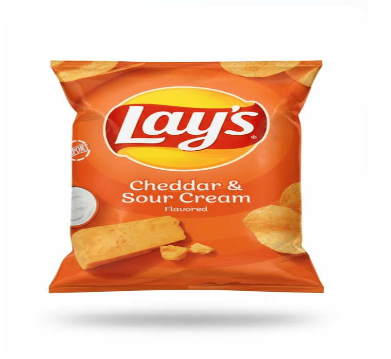 LAYS Cheddar & Sour Cream Flavored 184.2g – ليز Cheddar & Sour كريم Flavored 184.2 غرام