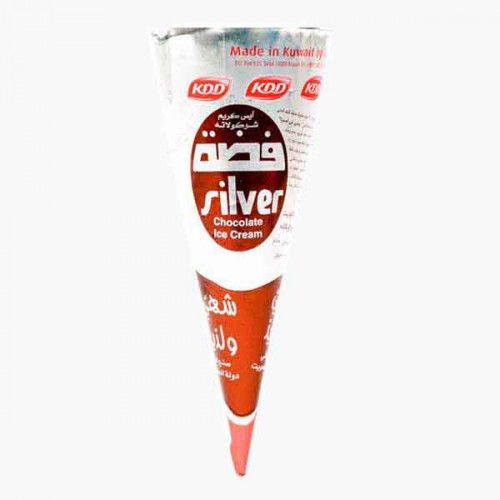 KDD Chocolate Ice Cream Silver Cones 100ml – كي دي دي شوكولاتة آيس كريم Silver Cones 100 مل
