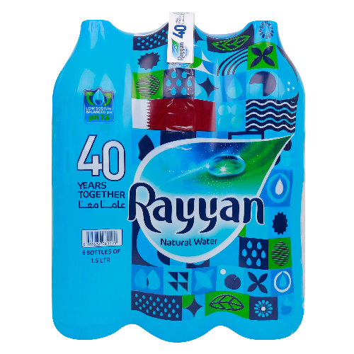 Rayyan Natural Water 1.5L x 6 مياه ريان طبيعية 1.5 لتر × 6 Qatar Oasis Natural Water 1.5L x 6 مياه قطر واحة الطبيعية – ١.٥ لتر × ٦ زجاجات Amwaj Mineral Water 1.5L x 6 مياه أمواج المعدنية 1.5 لتر × 6 Amwaj Mineral Water 330ml x 300 مياه أمواج المعدنية 330 مل × 30 Rayyan Mineral Water 330ml x 30 مياه ريان المعدنية 330 مل × 30 Rayyan Mineral Water 200ml x 30 مياه ريان المعدنية 200 مل × 30 Rayyan Natural Water 330ml x 12 مياه ريان طبيعية 330 مل × 12 Rayyan Alkaline Mineral Water 1.5L x 6 مياه ريان القلوية المعدنية 1.5 لتر × 6 Rayyan Alkaline Mineral Water 1.5L x 6 مياه ريان القلوية المعدنية 1.5 لتر × 6 Pran Basil Seed Lychee 250 ml بران بذور الريحان بنكهة الليتشي بحجم 250 مل
