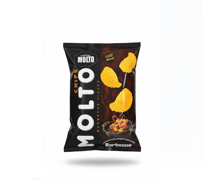 Molto Chips Barbecue Flavour 70 g – Molto شيبس باربيكيو Flavour 70 غرام