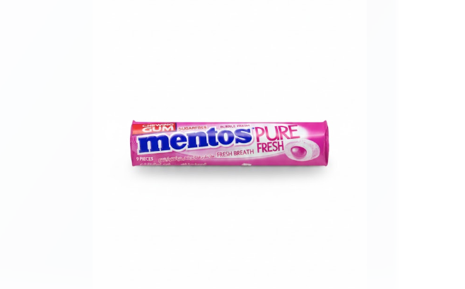 Mentos Pure Fresh Sugarfree Chewing Gum Bubble Fresh 9 Pieces 15 g – منتوس Pure Fresh Sugarfree Chewing Gum Bubble Fresh 9 Pieces 15 غرام