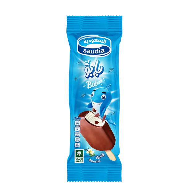 Vanilla Semi Ice Milk Covered with Chocolate Coating (Saudia) – فانيليا Semi آيس ميلك Covered with شوكولاتة Coating (Saudia)
