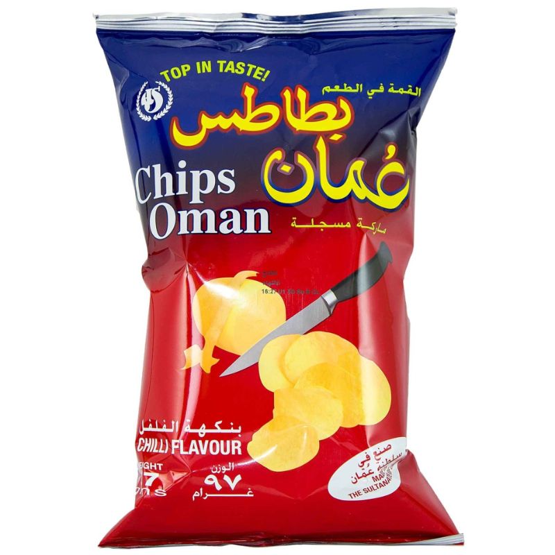 OMAN Chips Chilli Flavor 15g – OMAN شيبس Chilli Flavor 15 غرام