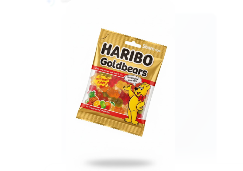 Haribo Goldbears with Fruit Juice – 80 g – هاريبو Goldbears with Fruit عصير – 80 غرام