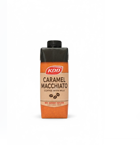 KDD Caramel Macchiato Coffee with Milk 250 ml – كي دي دي كراميل Macchiato قهوة with حليب 250 مل