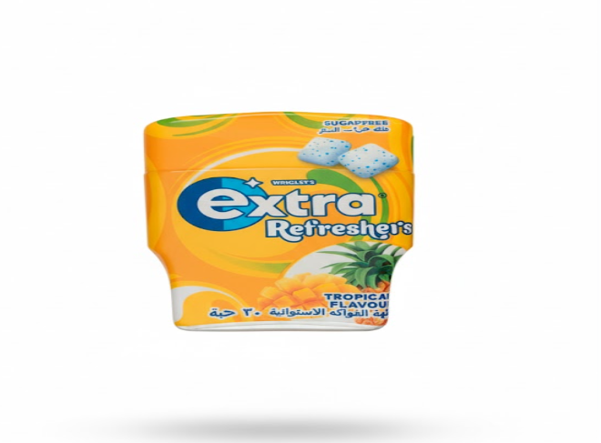 Extra Refreshers Tropical Flavour Sugar Free 30 pcs – Extra Refreshers استوائي Flavour خالي من السكر 30 pcs
