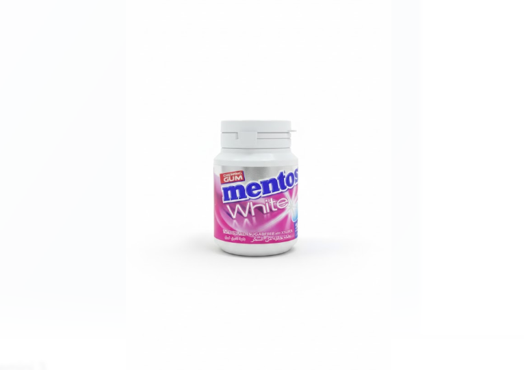 Mentos White Sugar Free Chewing Gum Tutti Frutti Flavour 38 Pieces – منتوس أبيض خالي من السكر Chewing Gum Tutti Frutti Flavour 38 Pieces