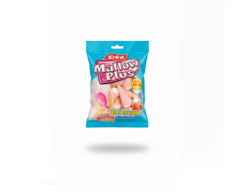 Erko Mallow Plus Fat-Free Ice Cream 100g – Erko Mallow Plus Fat-Free آيس كريم 100 غرام