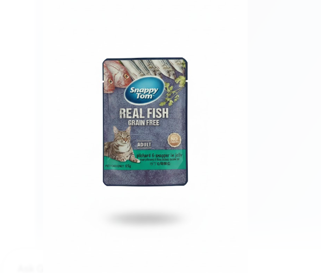 Snappy Tom Real Fish Grain Free Pilchard & Snapper in Jelly – 85 g