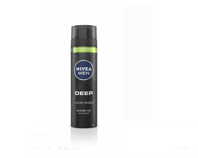 NIVEA MEN Deep Clean Shaving Gel Black Carbon 200 ml – نيفيا MEN Deep Clean Shaving Gel Black Carbon 200 مل
