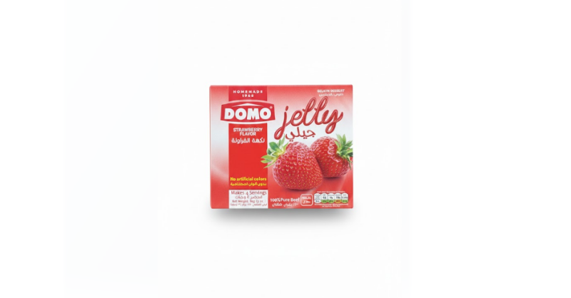 Domo Jelly – Strawberry Flavor (85g) – Domo Jelly – فراولة Flavor (85 غرام)