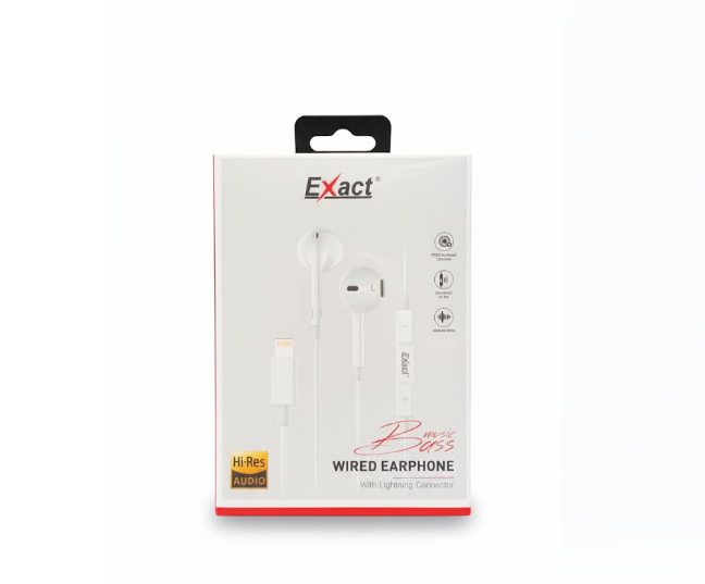 Exact Music Bass Wired Earphone with Lightning Connector