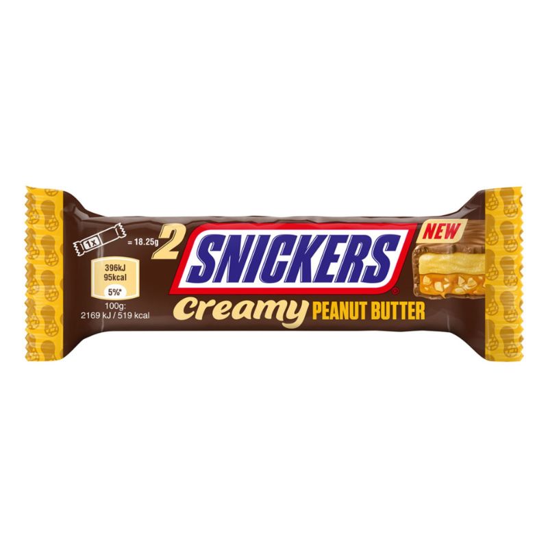 SNICKERS Creamy Peanut Butter 36.5g – سنيكرز Creamy فول سوداني زبدة 36.5 غرام