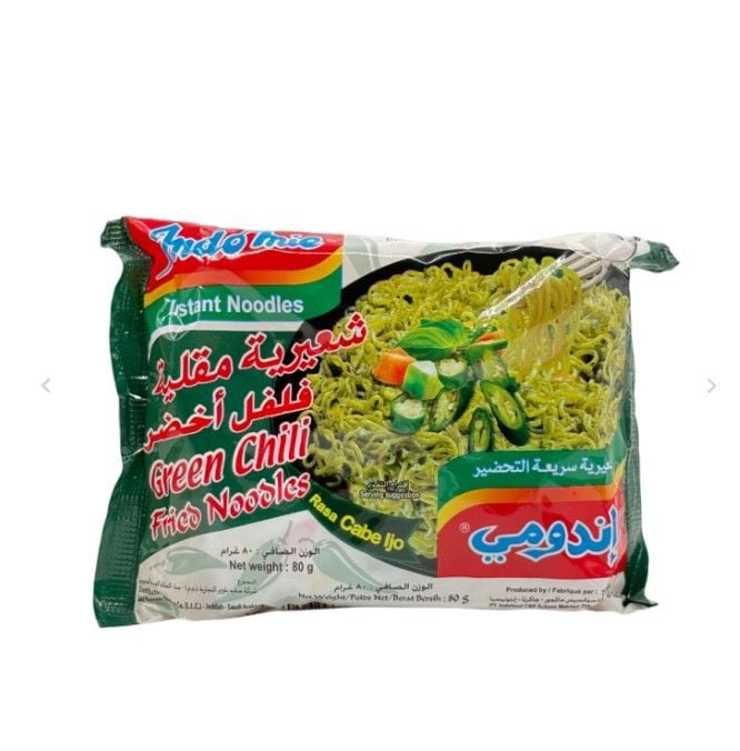 INDOMIE NOODLES GREEN CHILI80G – إندومي نودلز GREEN CHILI80 غرام