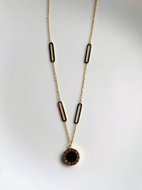 Double side stone pendant