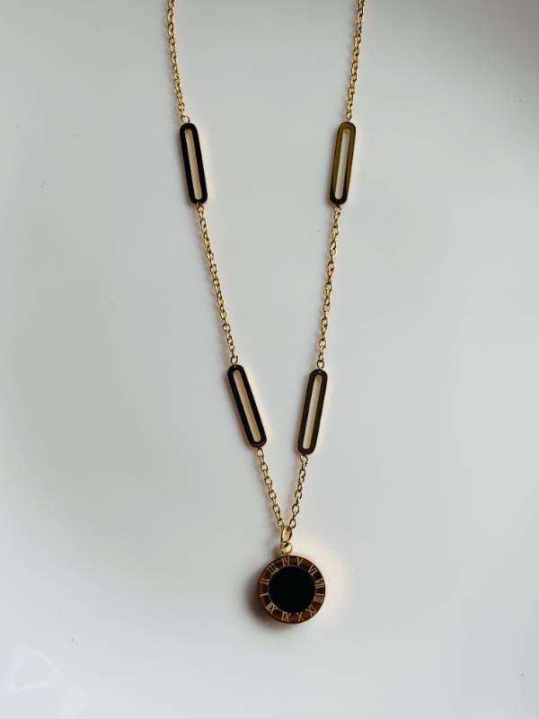 Double side stone pendant