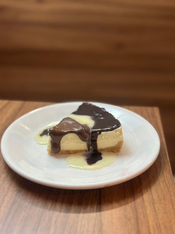 Triple chocolate cheesecake