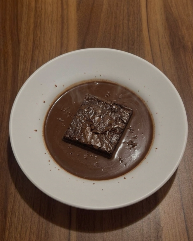 Hot chocolate brownie