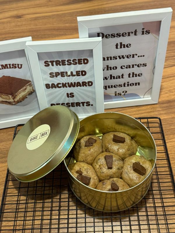 Cookie tin (Price varies by flavor.)