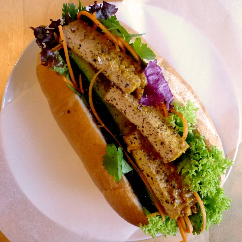 Vegetarian Bánh Mì Bì Chay