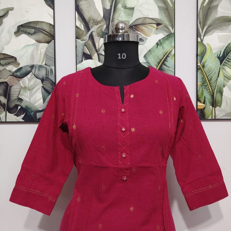 Anvita Pink Magenta Straight Kurta