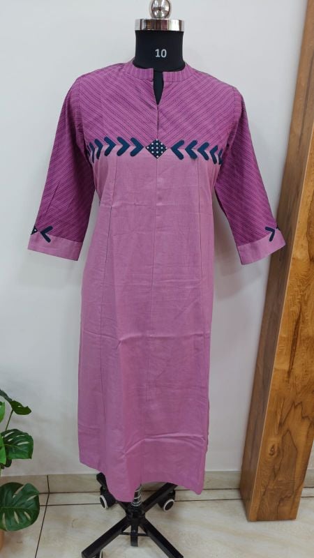 Anvita Lilac A-Line Kurta with Matching Trousers