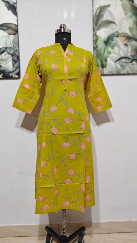 Anvita Mustard Green kurti