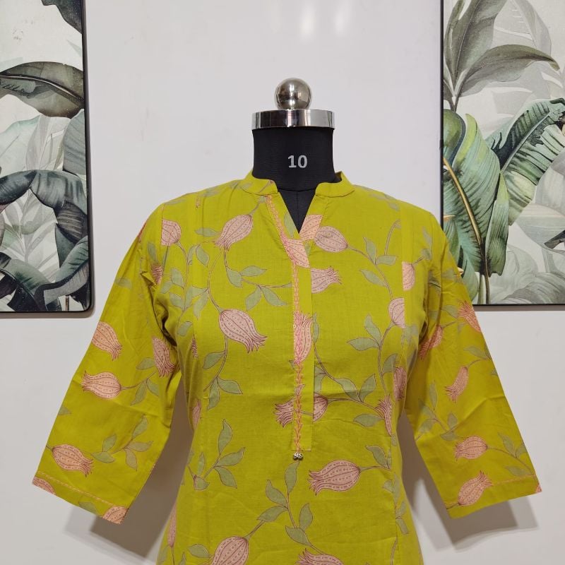 Anvita Mustard Green kurti