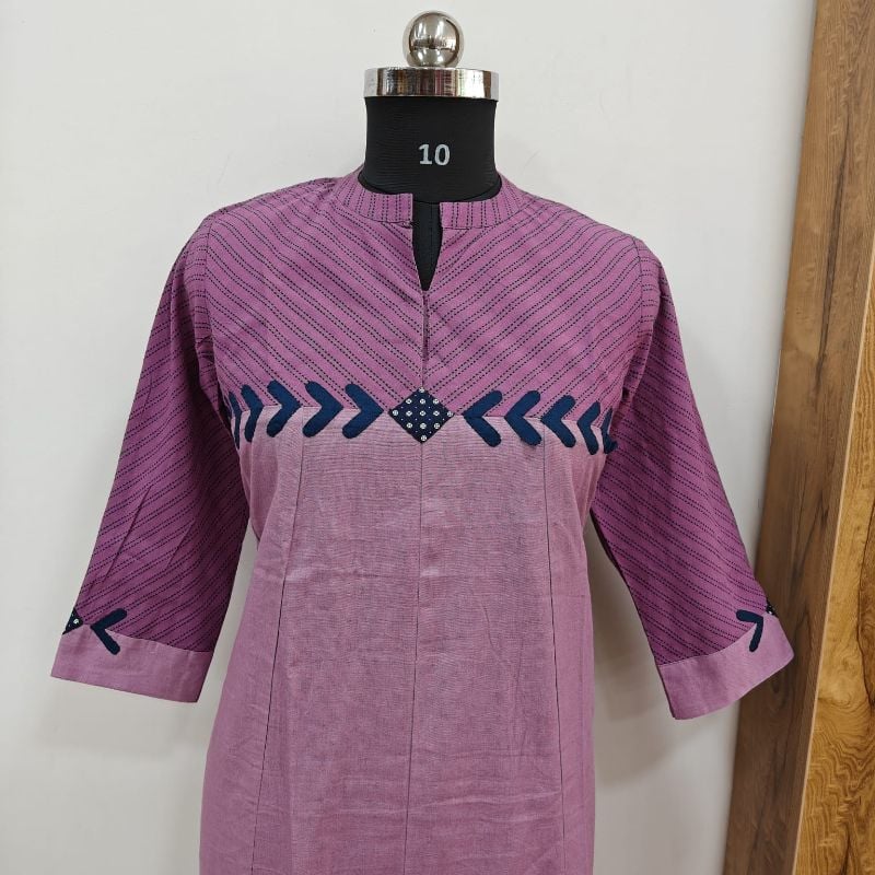 Anvita Lilac A-Line Kurta with Matching Trousers