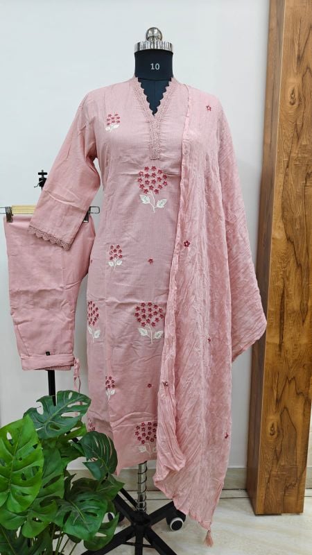 Soft pastel pink  3-Piece Suit Set