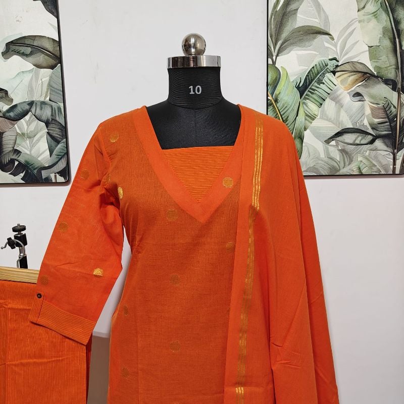 Orange 3-piece suit set,