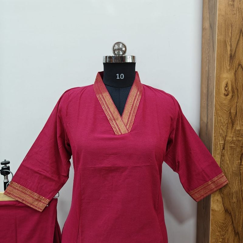 Pink Kurta & Pant Set.