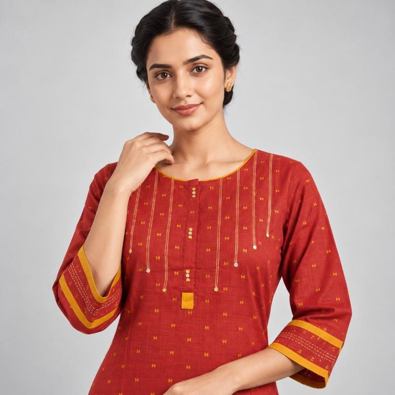 Anvita brand kurti rust