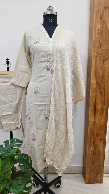 light cream 3-Piece Suit Set