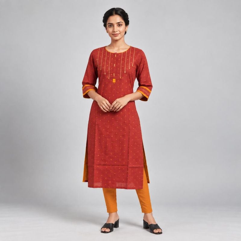 Anvita brand kurti rust