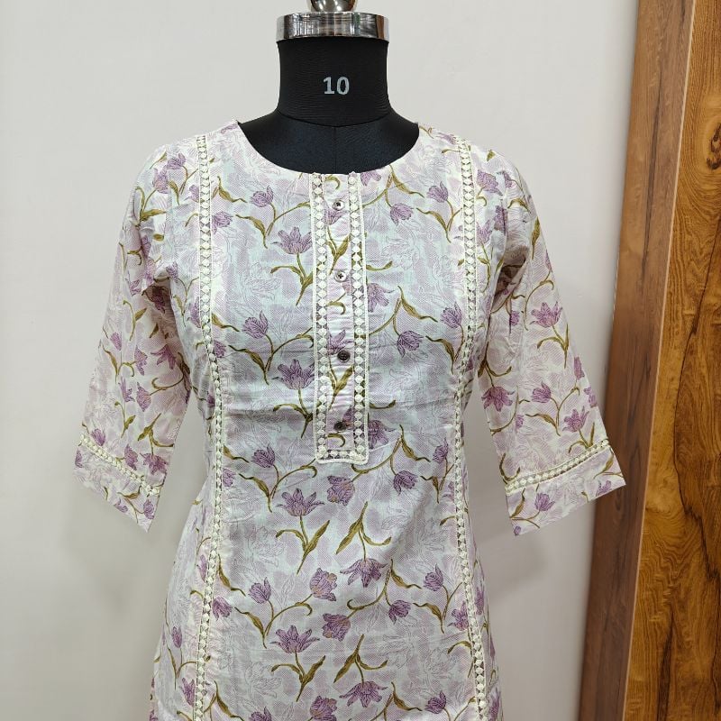 Anvita brand off white kurti