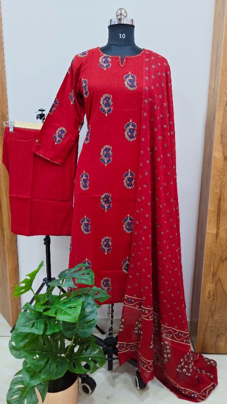 RED Cotton 3-Piece Set
