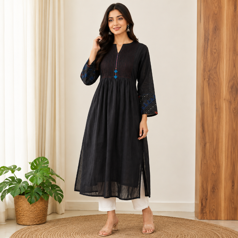 Anvita brand off BLACK kurti
