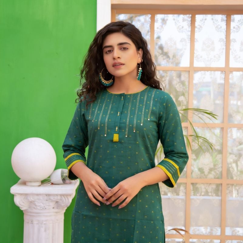 Anvita brand kurtis green