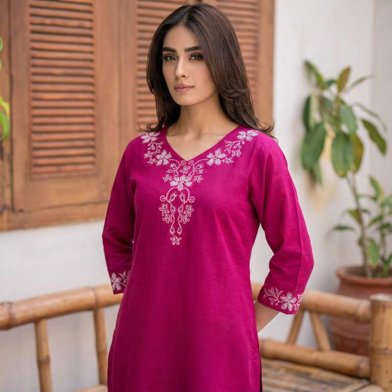 Anvita brand kurti pink