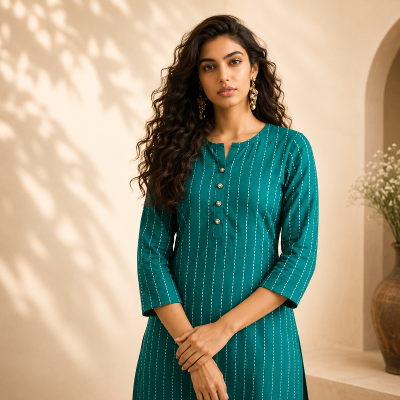 Anvita brand kurti green