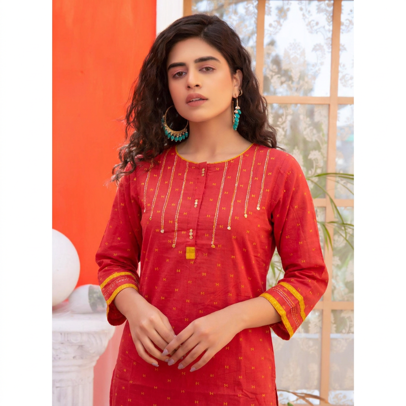 Anvita brand kurti rust