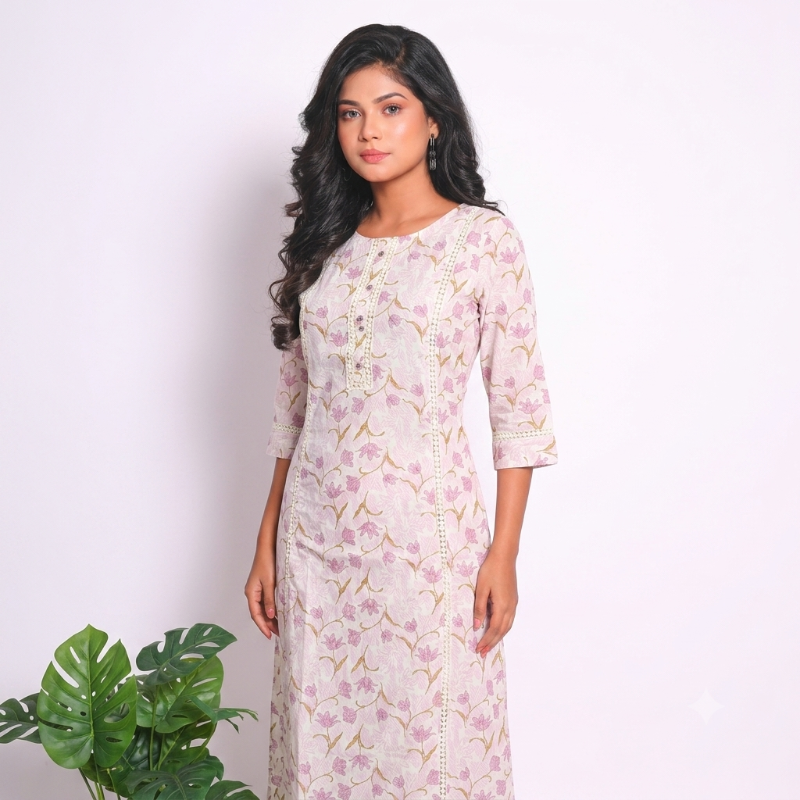Anvita brand off white kurti