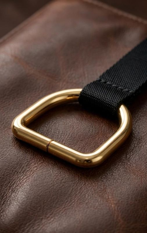 Set of Gold Metal D-Rings (2mm Gauge) - Heavy Duty Strap Connectors for Purses & DIY Crafts