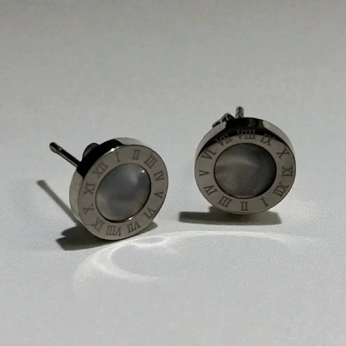 Petite Roman Numeral Studs